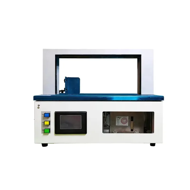 Semi Automatic Paper Tape Strapping Machine Adjustable Binding Size for Various Product Types