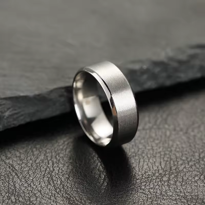 Fashion Charm Jewelry Ring for Men Women Stainless Steel Black Rings Wedding Engagement High Quality Matte Male Accessory - Image 4