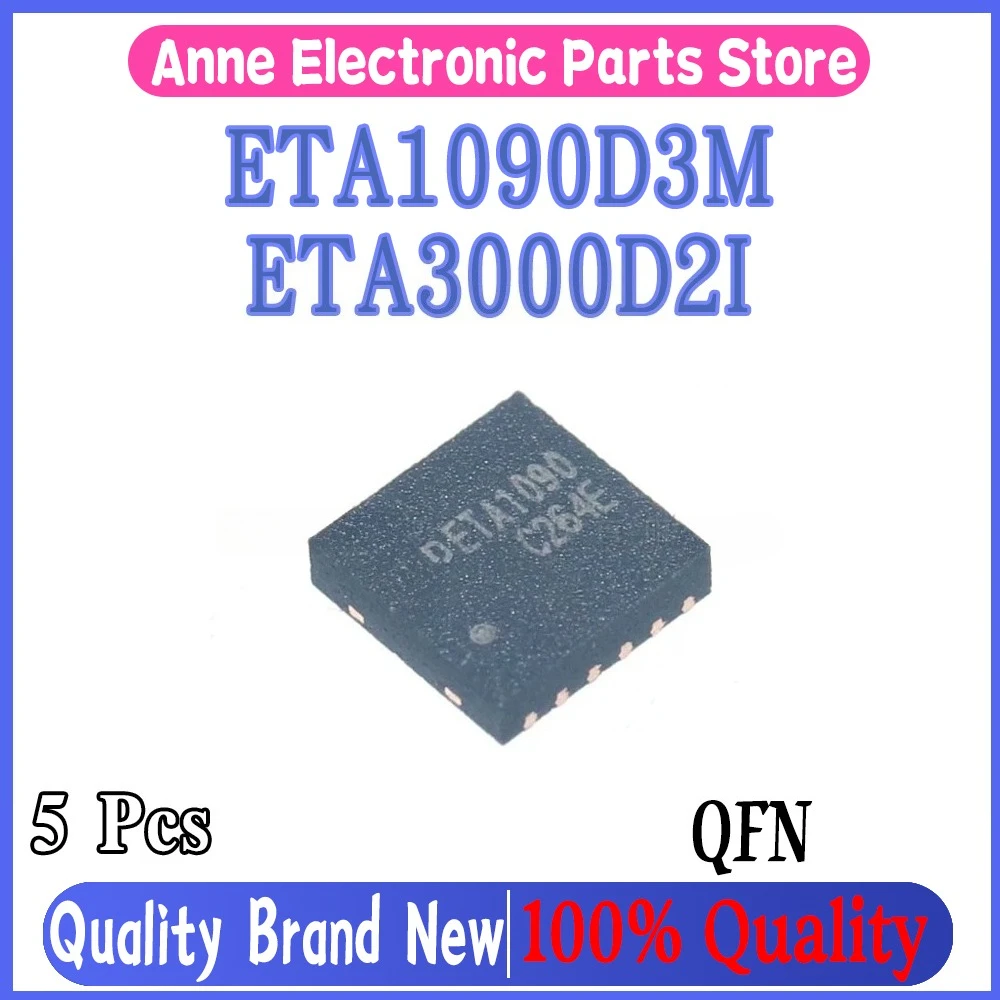 (5piece)100% New ETA1090D3M ETA1090 ETA3000D2I ETA3000 D2I GS0E GSCR GS..  QFN