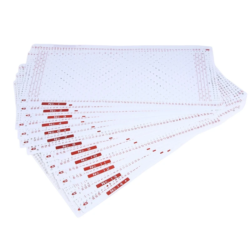 20PCS NO.1-20 Knitting Machine Punch Card Set Kit Machine Flower Punch Cards Set Kit For SK260 SK280 Knitting Machine