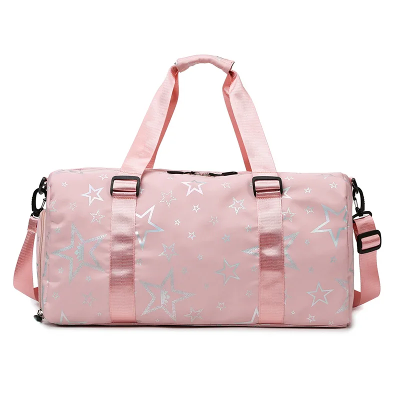 Bolso grande Oxford con patrón de estrellas para mujer, bolsa de viaje ligera, ideal para gimnasio, 6 colores