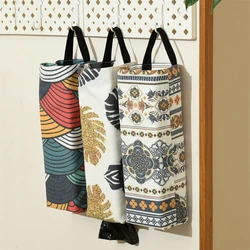 Plastic Bag Holder, Grocery Bag Holder Trash Bags Holder Organizer Cloth Hanging Storage Dispensers Breathable Cloth Garbage Bag