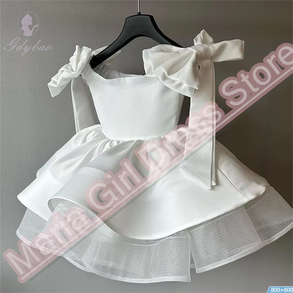 Etiquette 2025 Bloemenmeisjesjurken Baby Bruiloft Ceremoniële Bal Eerste Communie Verjaardag Bruiloft Formeel evenement