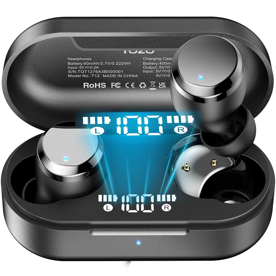 TOZOTonal Dots Wireless Earbuds , Bluetooth 5.3 Earphones, 22 EQ Modes, AI-Enhanced Calls ,Powerful Sound,55H Playtime