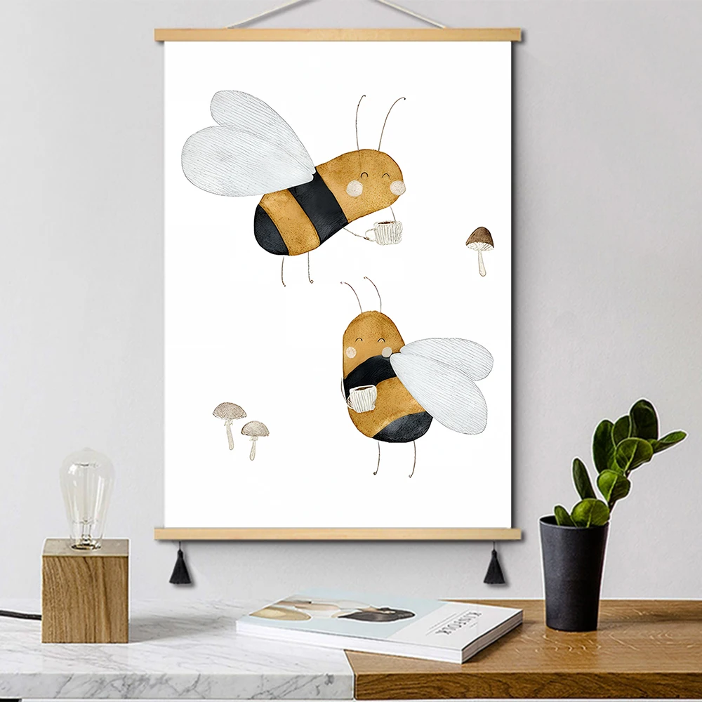 Boho Cartoon Posters Print Bea - Baby Nursery Quotes Wall Art ulasan dan harga