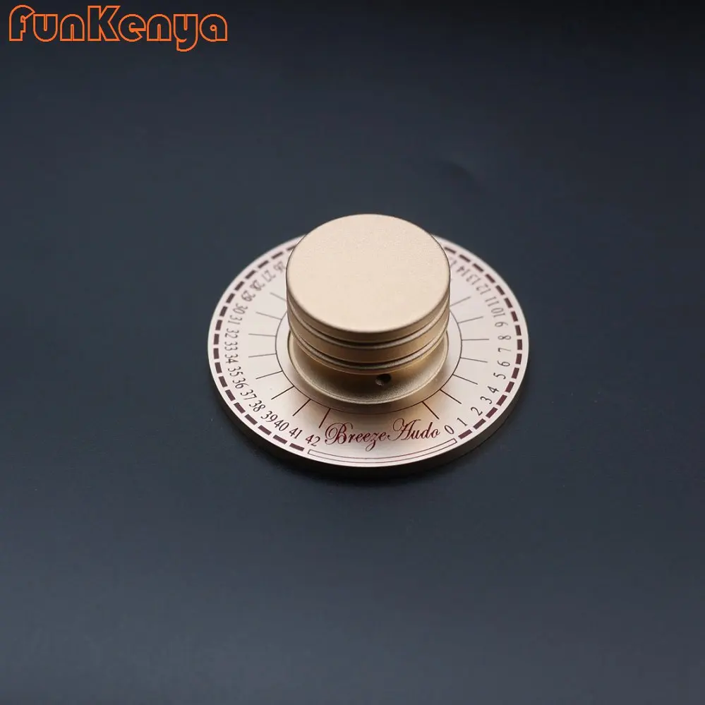 1 Piece Rose Gold Scale Anodized Aluminum Knob 60mm CNC DIY Power Switch Indictor Potentiometer Handle