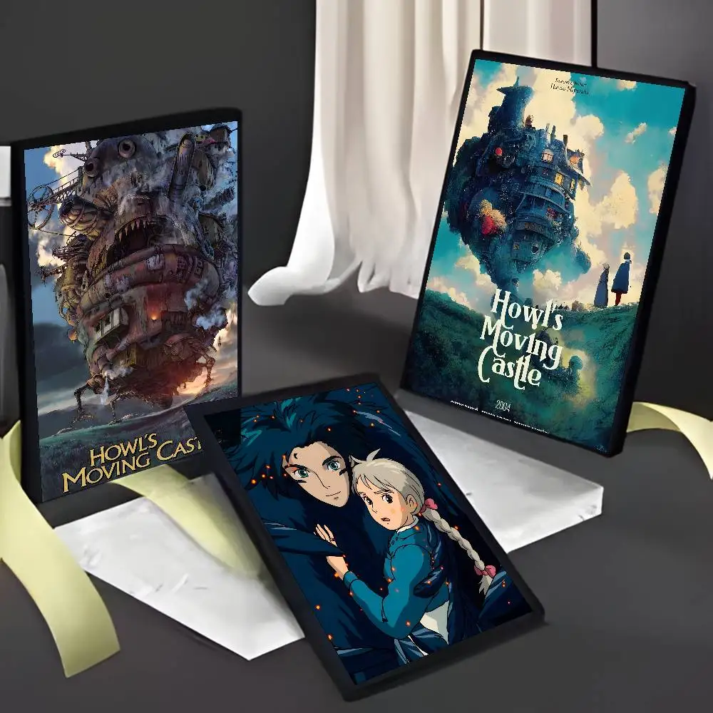 الكرتون الكلاسيكية أنيمي Howls M-Moving C-القلعة المشارك الفن مع يطبع غرفة نوم المنزل غرفة المعيشة الديكور هدية #5