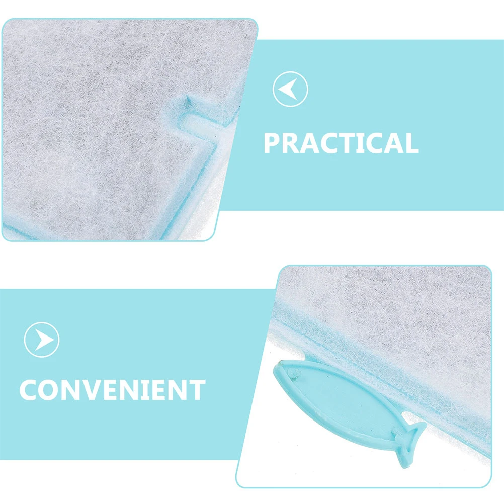 

6pcs Fish Tank Filter Core Small Replacement Activated Carbon Aquarium Cotton Pad 9x7cm S Size Practical Filters Purifying