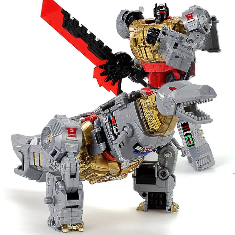 BPF Transformation G1 5 en 1 combinadores Robot de juguete ABS modelo Dino transformable figura de acción de alta calidad regalo de Navidad para niños