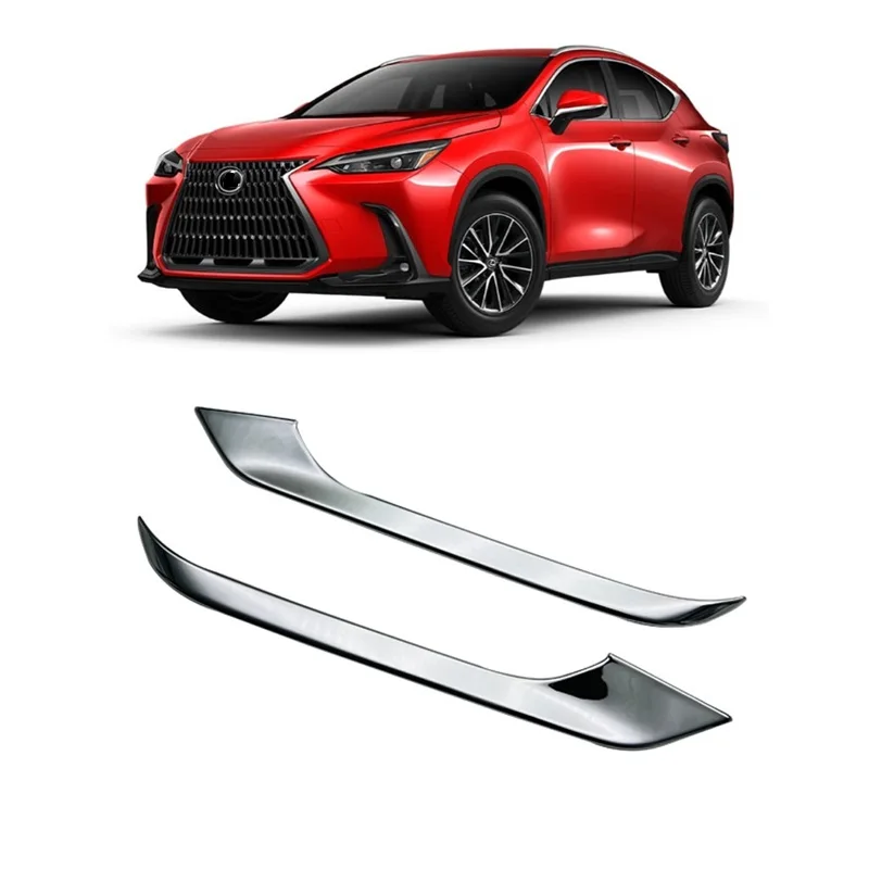 For LEXUS NX 260 NX350h 2022 2023 Front Fog Light Lamp Cover Trim ABS Chrome
