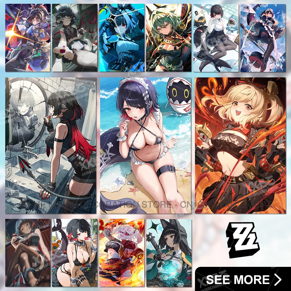 

Game Zenless Zone Zero Poster Nicole Demara Home Decoration Pictures Ellen Joe Wall Artwork Canvas Painting Anime No Frame Mural