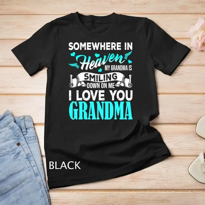 Proud My Grandma In Heaven Happy Mother Day Proud Of Grandma Unisex T shirt