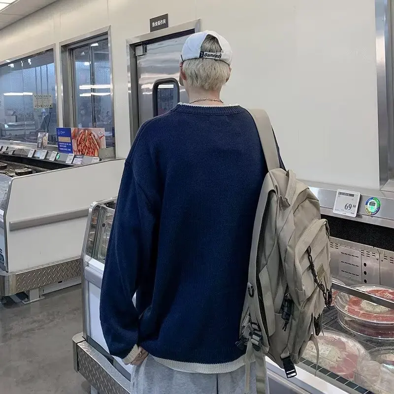 Nowe męskie i damskie swetry unisex na jesień i zimę 2025, wygodne i modne pulowery, ciepłe i codzienne ubrania, a