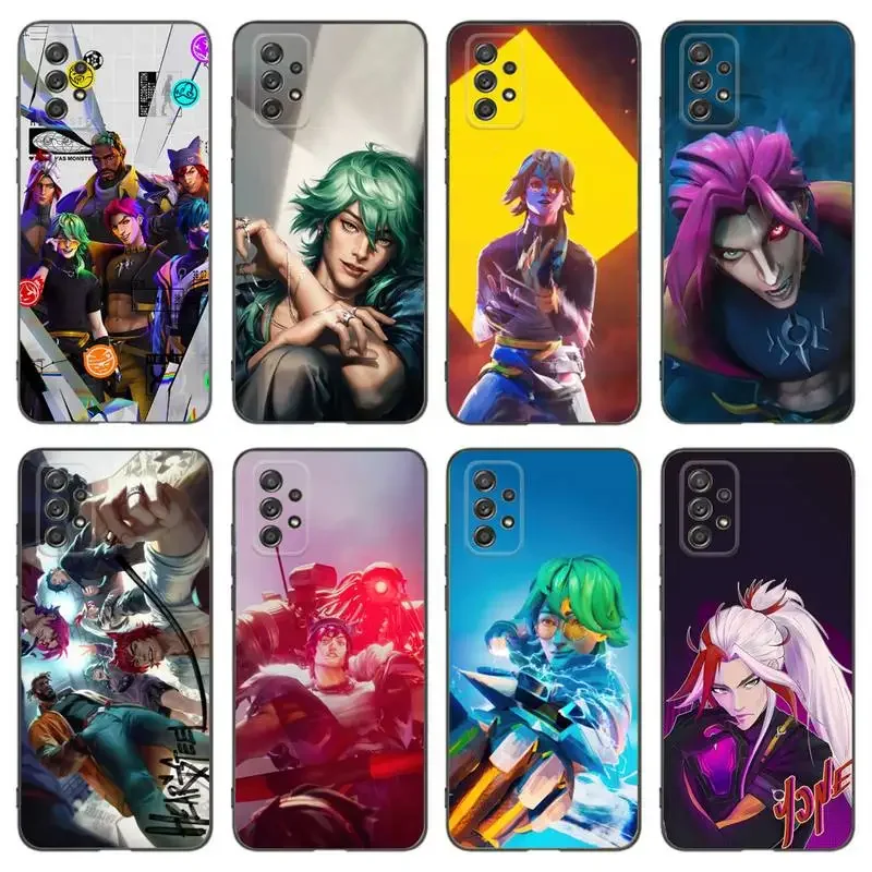 L-LOL HEARTSTEEL Phone Case For Samsung A91 80 70 53 42 32 30 20 A50 30S 50S 21S 20S A20E Black Case