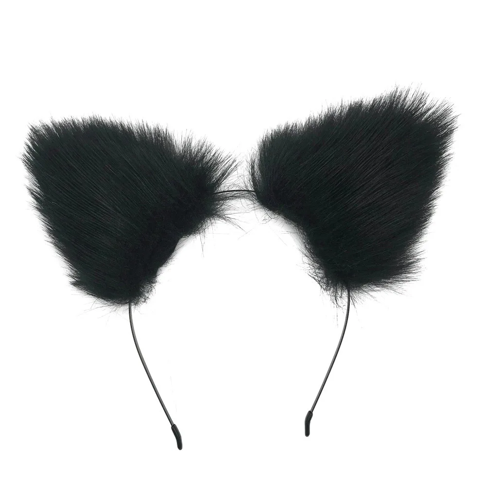 New Girls\'s Cat Ears Cute Headbands Sexy Hairpin with  Animal Hair Band   Hoop Accessories Boho Headwear Girl Birthday Party