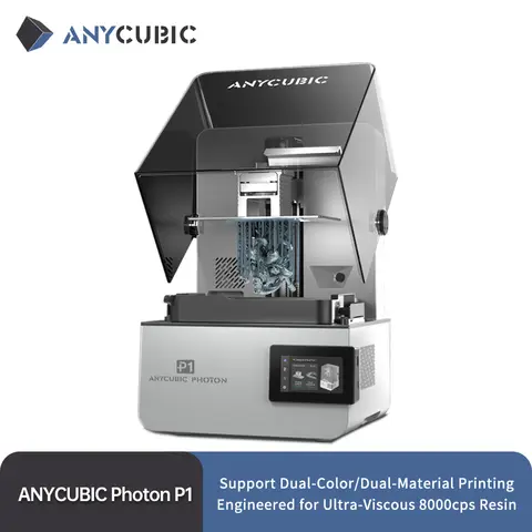 ANYCUBIC Photon P1 Resin 3D Printer Support Dual-Color&Material Printing , Precision-Ground Steel Build Plate For Hobbyists