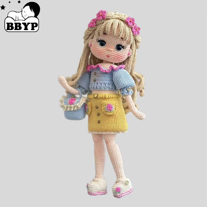 Handmade Knitting Doll Crochet Leia dolls Crochet Dolls For Home Accessories Amigurumi Craft Dolls Ornaments