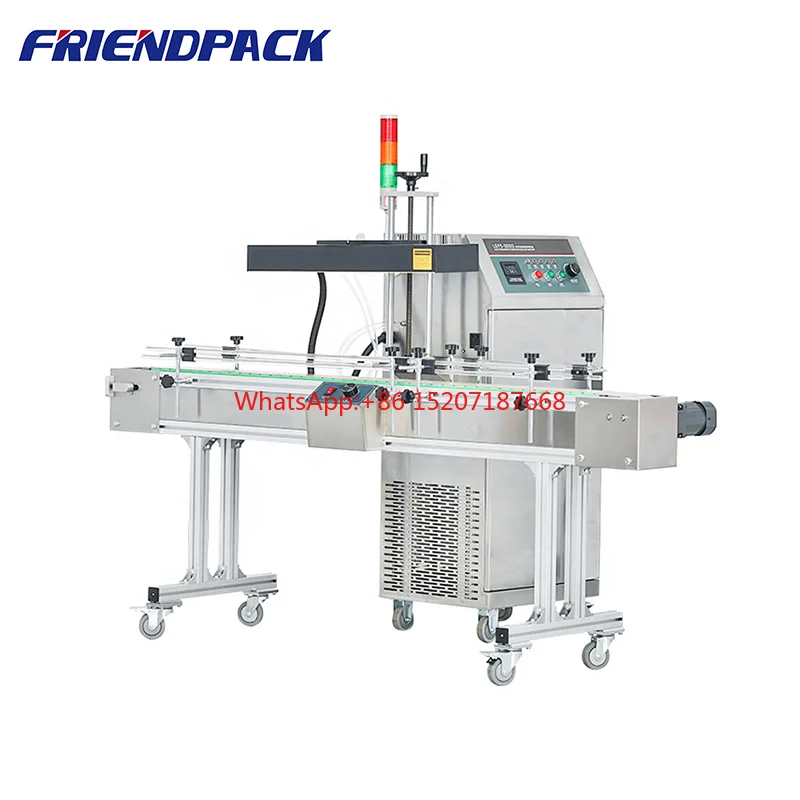 Automatic Water Cooling Induction Sealer Food Bottle Aluminum Foil Continuous Sealing Machine