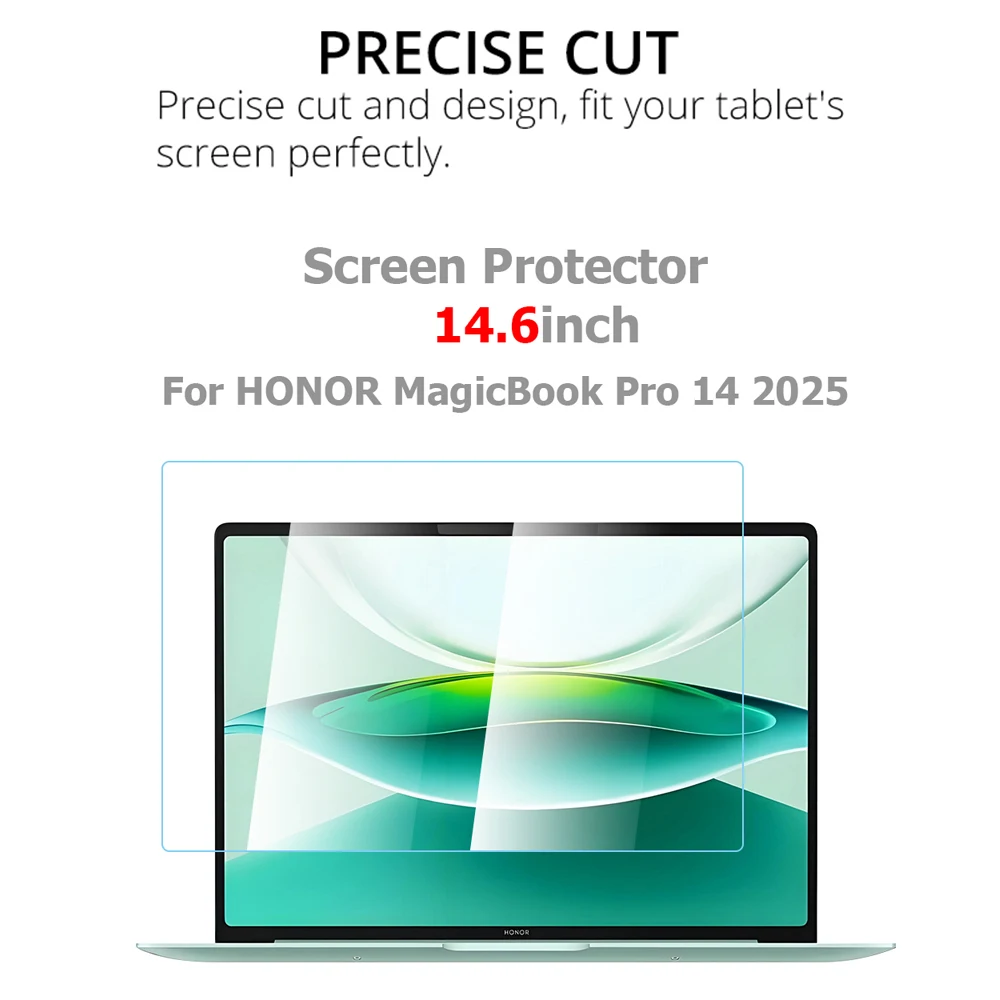Screen Protector for HONOR MagicBook Pro 14 2025 Released 14.6Inch Clear Tempered Glass 0.3MM 9H Scratch-proof Protective Film