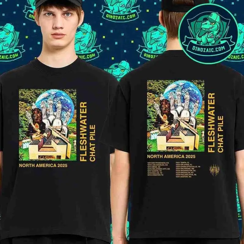 Fleshwater With Chat Pile North America Tour 2025 Schedule List Unisex T-Shirt