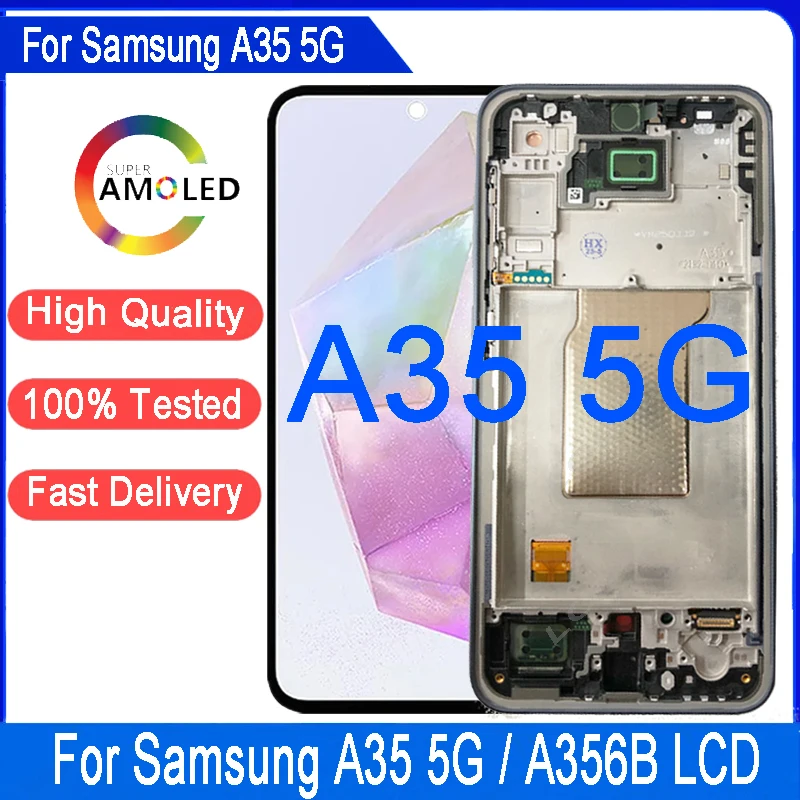 Ecran-tactile-super-amoled-66-pouces-a35-5g-samsung-lcd-a356b-a356e-numeriseur-d'ecran-tactile-pour-samsung-a35-pieces-de-rechange-lcd