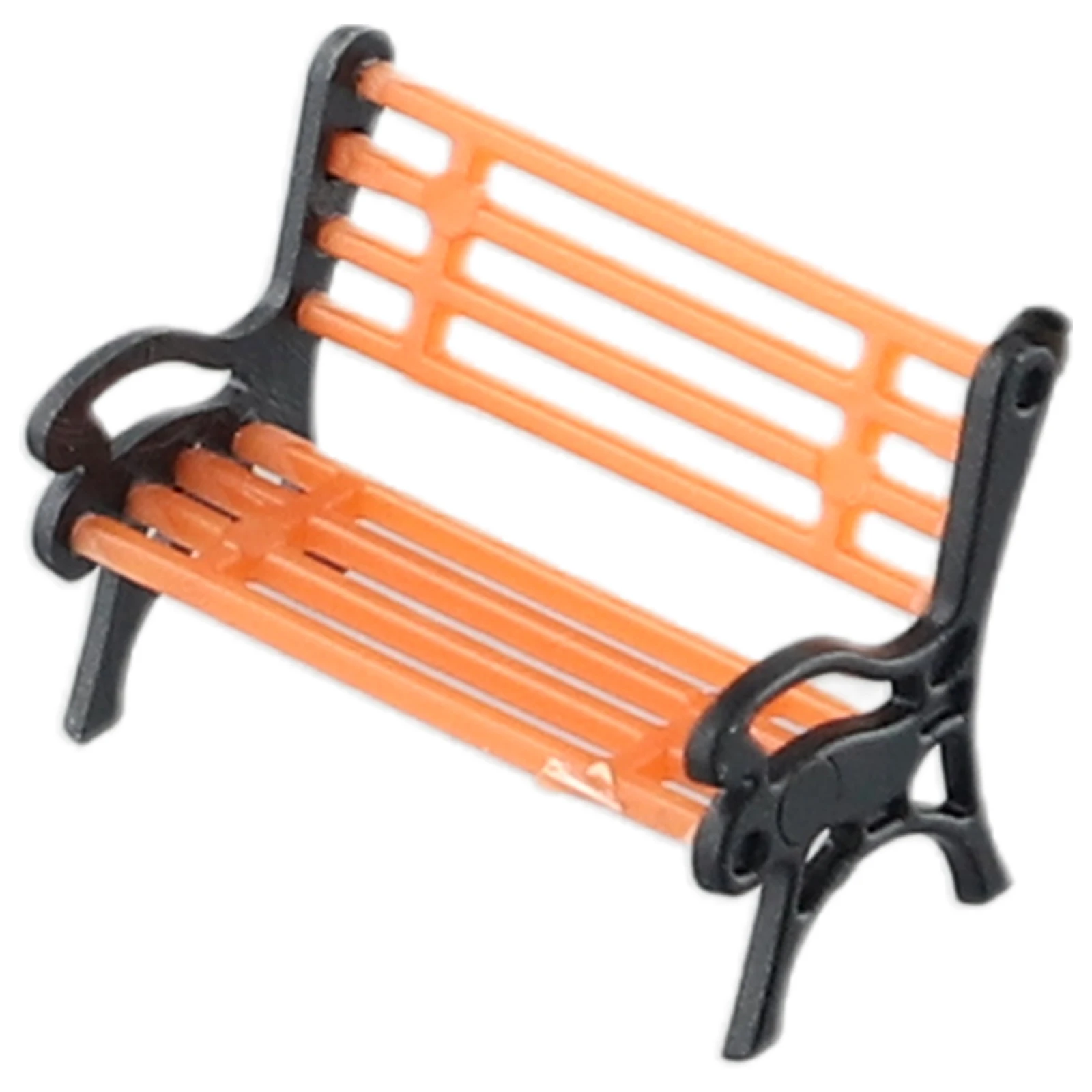 10Pcs 1:87 HO Scale Model Train Bench Chairs Settee Street Park Railway Layout Plastic Crafts Home Decoration Children Toys