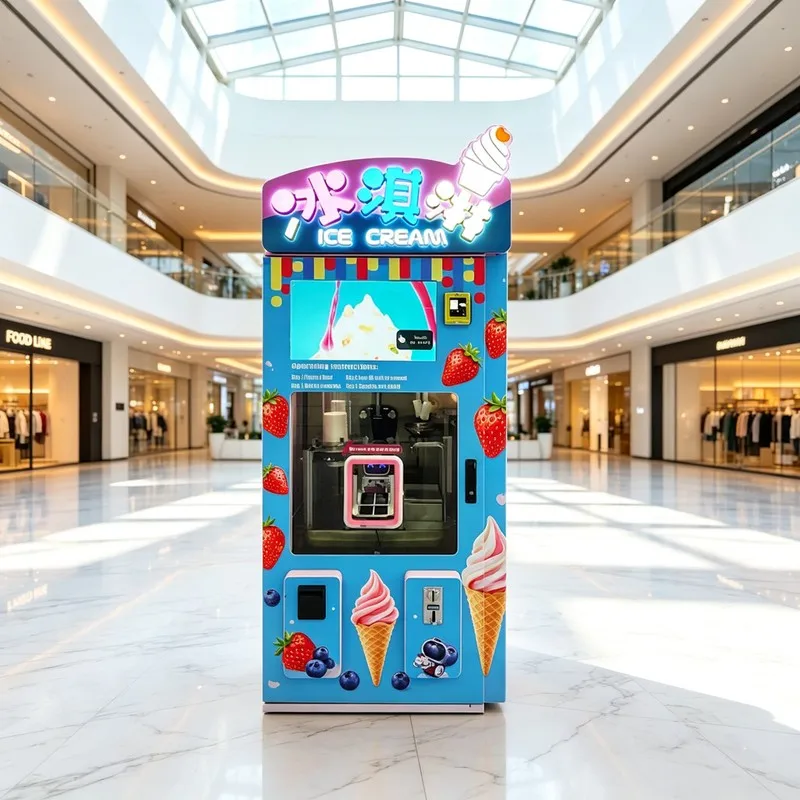 Intelligent 5g Connected Ice Cream Machine for Universities and Colleges FL Customized Ice Cream Vending Mahcine
