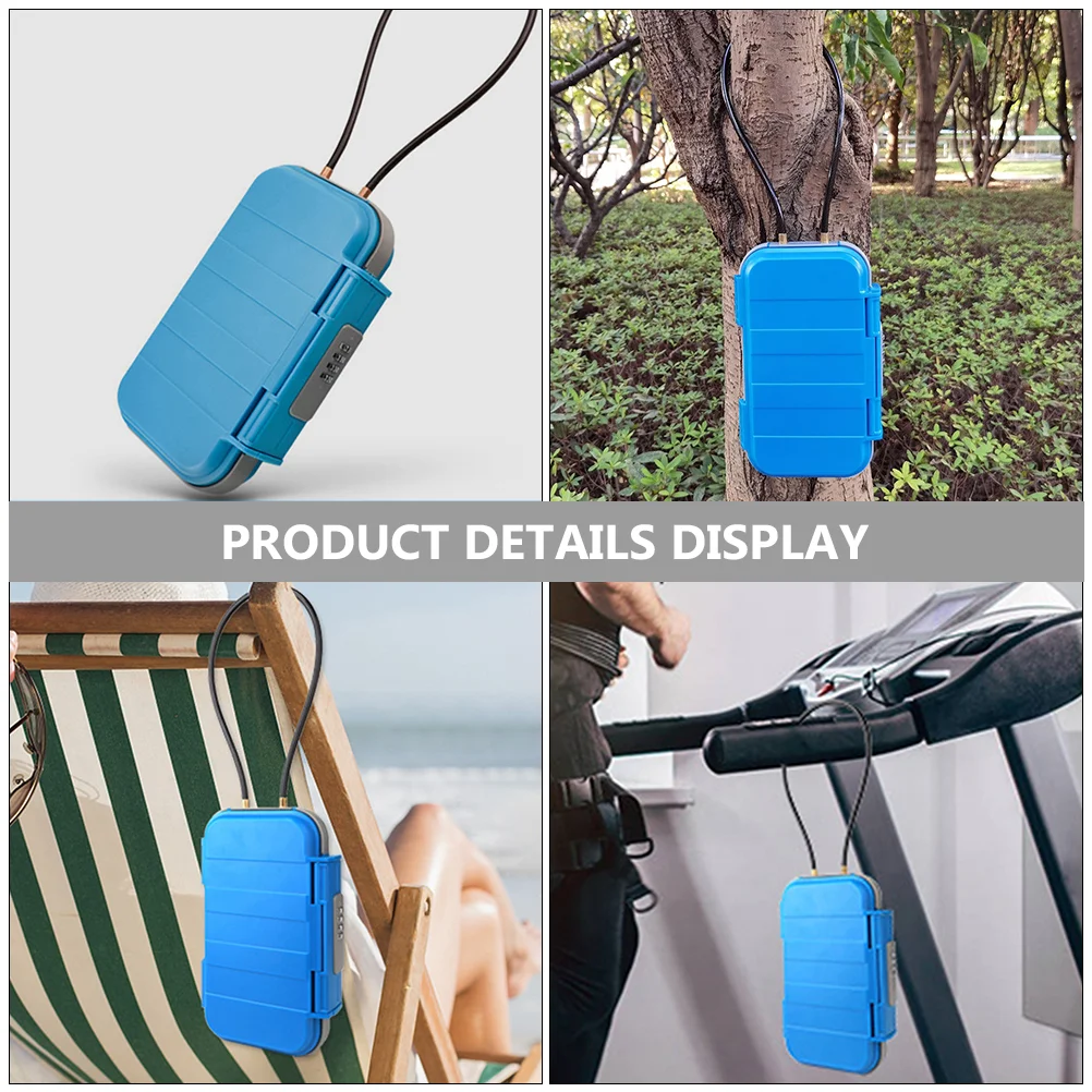 Travel Beach Storage Box Safe for Valuables and Phone Portable Stable Money Case