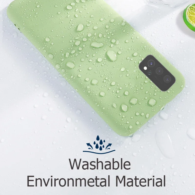 For Samsung Galaxy A12 Case Cover for Samsung Galaxy A22s 5G A03s A22 A32 4G A52 M12 M22 M32 M52 Phone Shell Liquid Silicon Case - náhled 5