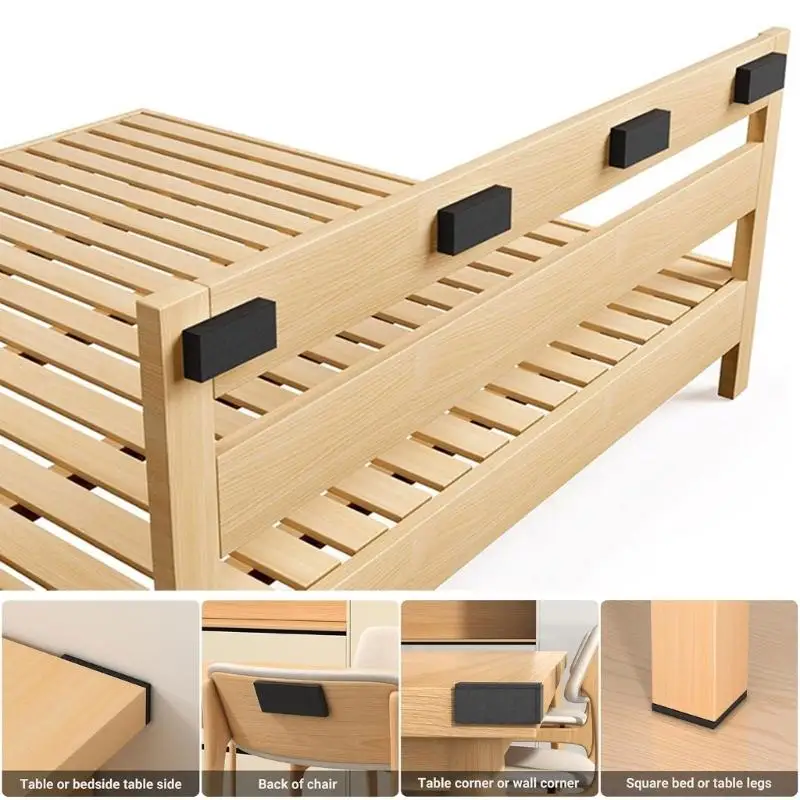652F 23Pcs Soft EVA Bumper Pad For Headboard Protections Against Wall Scratches And Rattling Sound During Sleep