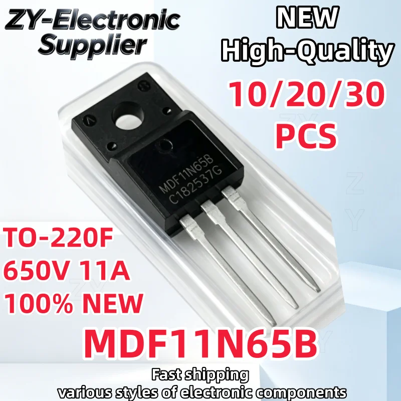 TO-220F NEW【10/20/30uds】MDF11N65B MDF11N65 650V 11A Best Quality In Stock