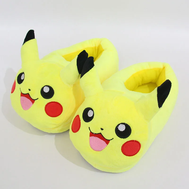 New Pokemon Pikachu Snorlax Men Women Funny Slipper Soft Cute Slippers Animal Couples Home Slippers Cotton Warm Household Shoes