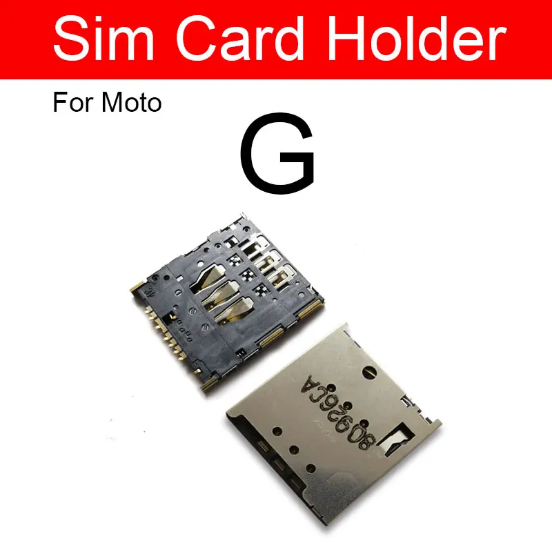 SIM &  Slot Card Tray For Moto Motorola G G2 G3 G4 Play Plus G5 G5S Plus Memory Sim Card Holder Adapter Socket Repair Parts