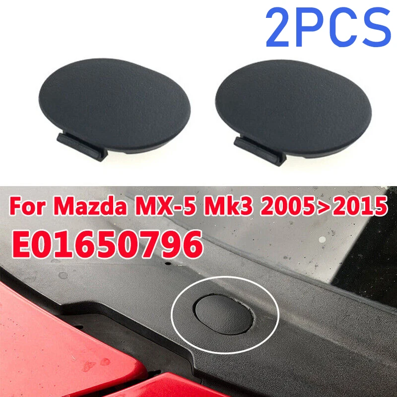 

2PCS Windscreen Cowl Grille Water Leak Repair Cap Cover For Mazda Mx-5 Mk3 Nc 05-15 Auto Front Gear Runner Cover Seal Cap