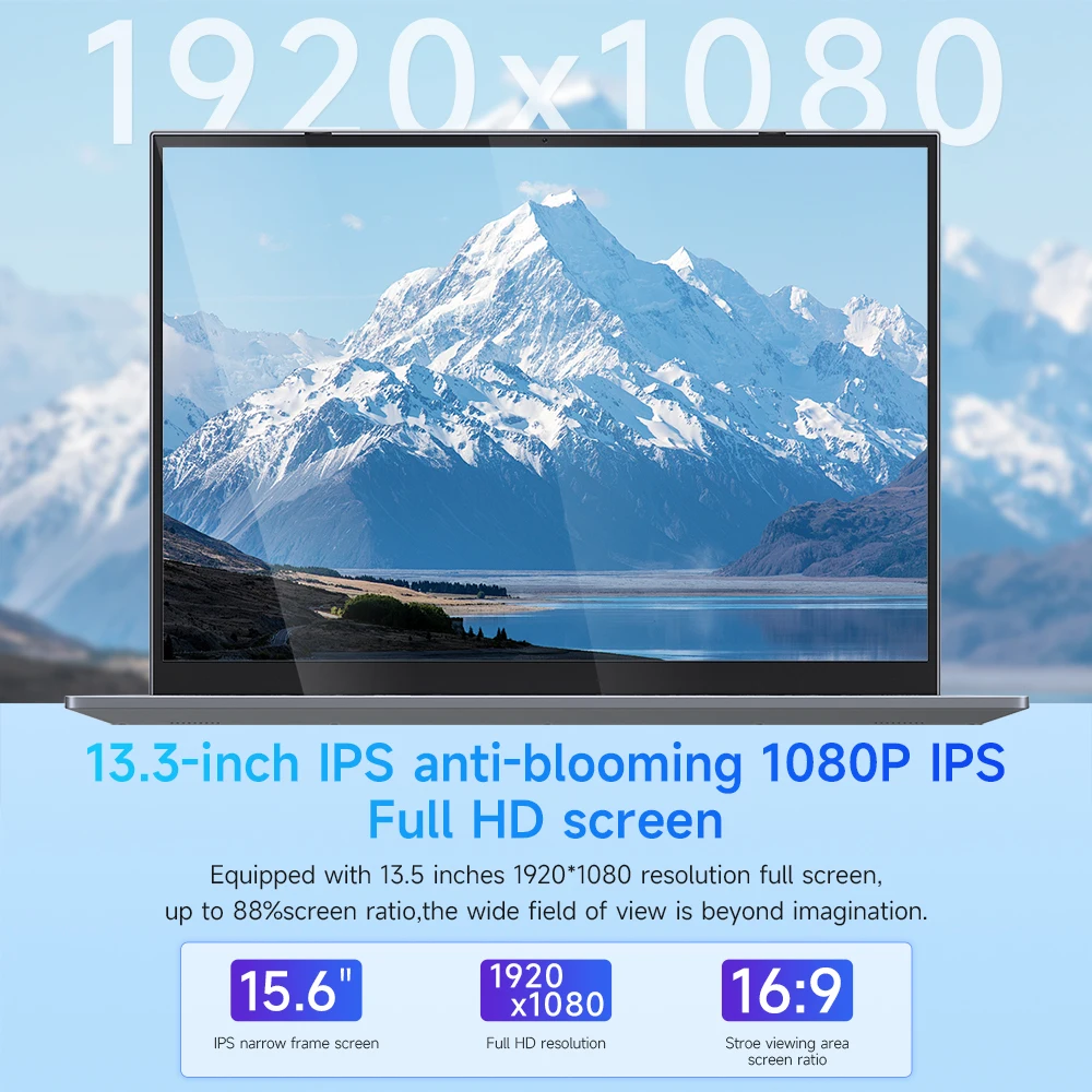 كمبيوتر محمول للأعمال Win11 Pro 13.5 بوصة IPS 1080P 10th Gen Intel رباعي النواة I5-1035G7 8GB DDR4 256GB SSD Core I5 كمبيوتر محمول