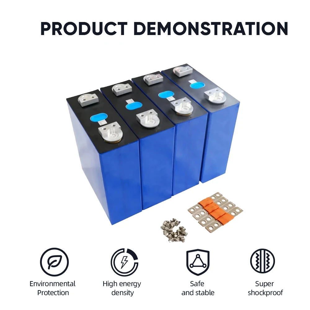 New 4PCS EVE 280AH LiFePO4 Battery 12V LFP 3.2V Rechargeable Cells with QR Code For 24V 48V Home Solar RV Camper Storage Pack