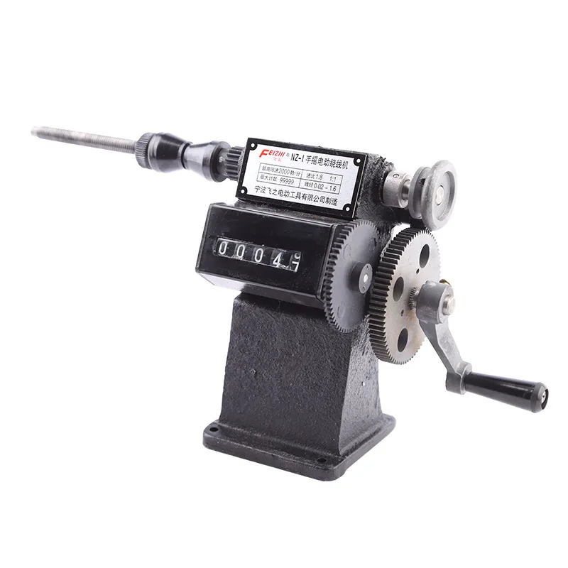 NZ-1 Hand Crank Electronic Counting Winding Machine Small Home Hand Winding Machine Stranding Machine Mini Count Winding Tools