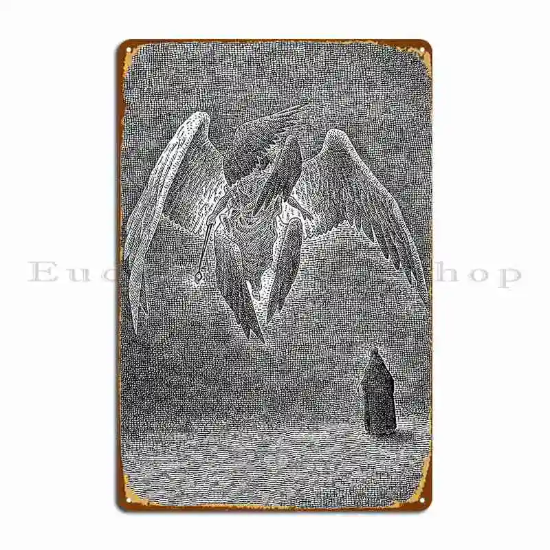 Seraphim Metal Plaque Designing Iron Club Decoration Wall Cave Tin Sign Poster