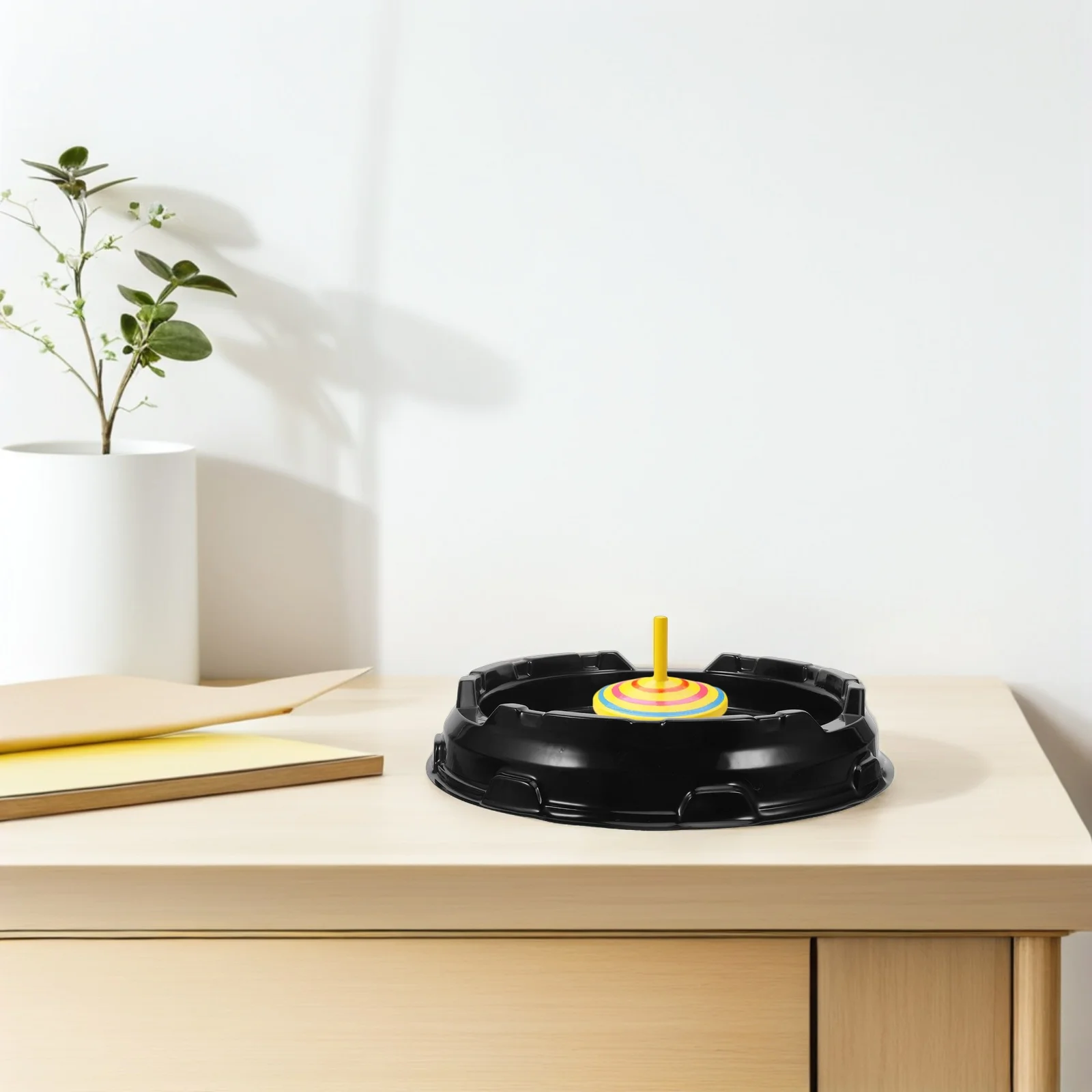 

2Pcs Spinning Tops Base Outdoor Battle Dish Sturdy Competitive Play Arena Lightweight Compact Portable Game Base for Kids Family