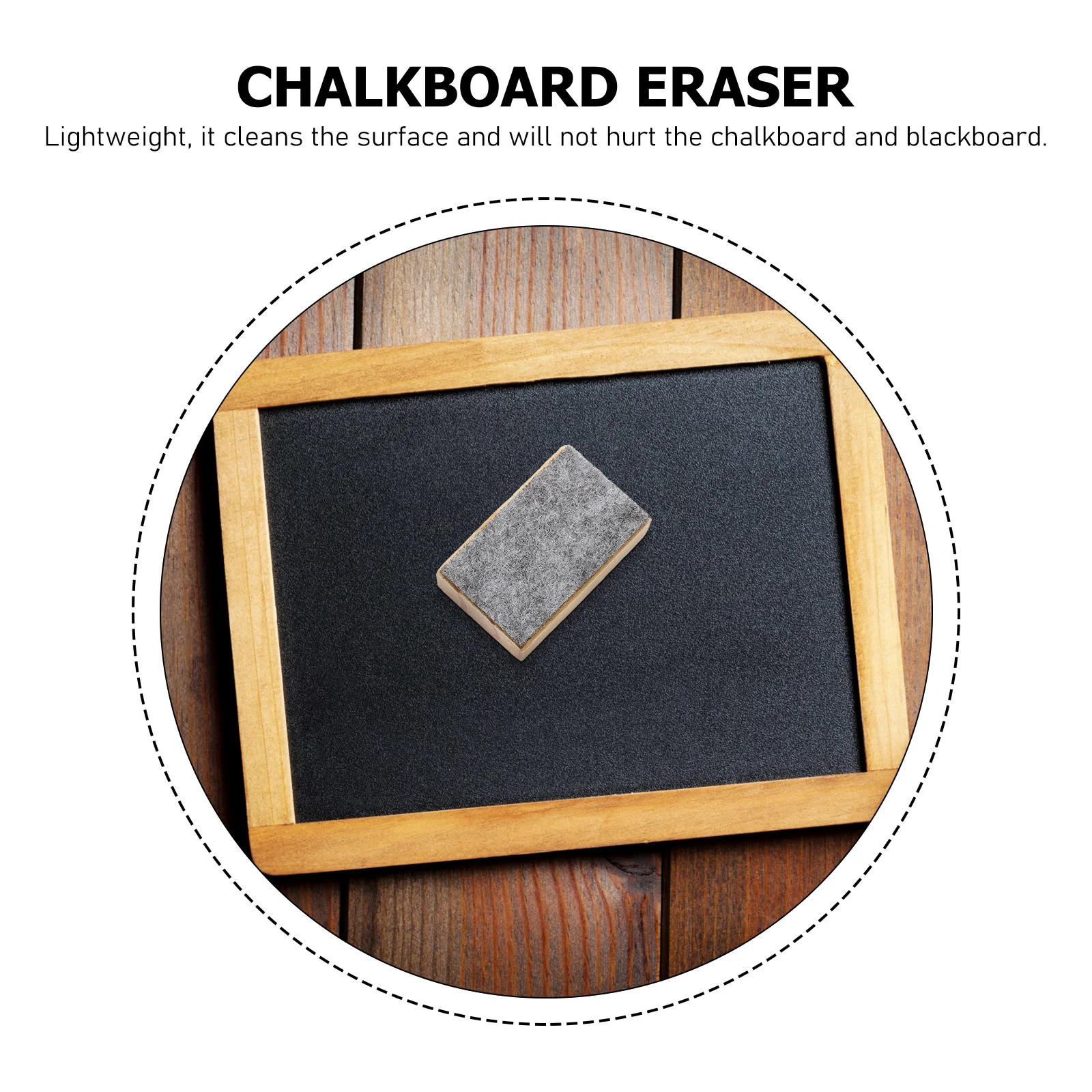 

20Pcs Chalkboard Erasers Wood Felt Blackboard Dust Free Chalk Cleaner Office School Supplies Chalkboard Eraser