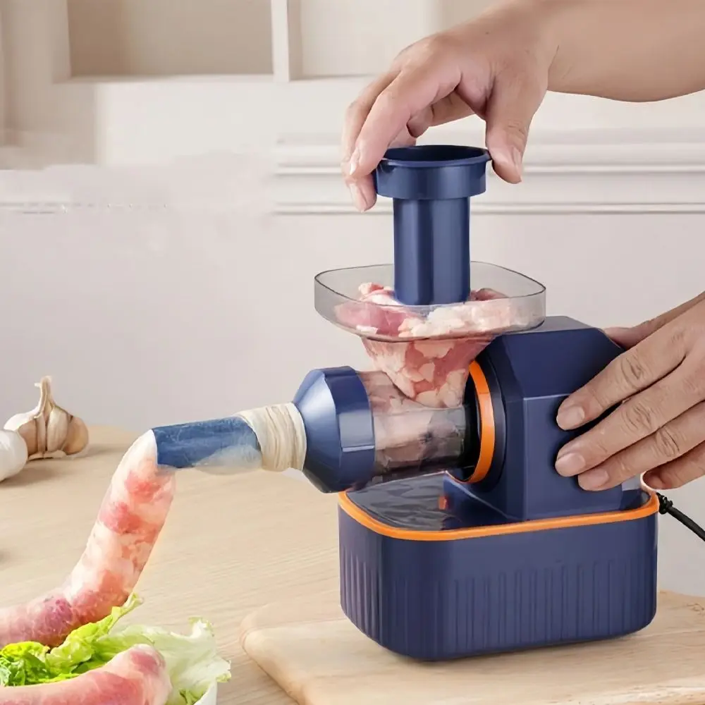 

Эффективная электрическая машина для изготовления колбас с насадками, пластиковая машина для наполнения колбас, стабильная автоматическая колбасница для домашнего использования