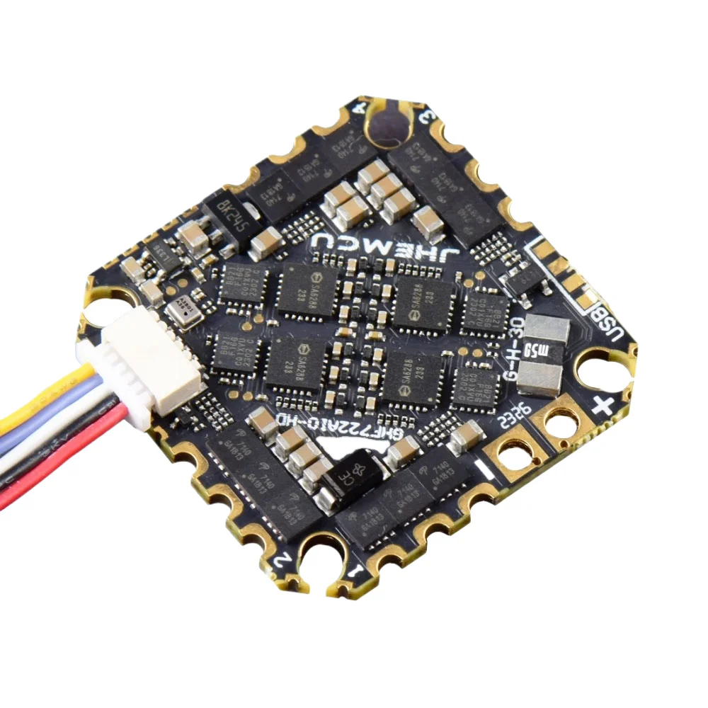 

2026 JHEMCU GHF722AIOHD 40A AIO F Flight Controller Baro OSD BlackBox A 4in1 ESC 2S6S FPV Cinewhoop for Metal Builds