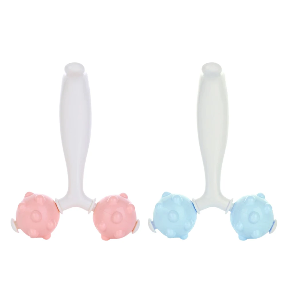

2Pcs Multifunctional Massager for Neck Shoulder Arm Ergonomic Design ABS Massage Roller Sticks Manual Supplies Small Portable