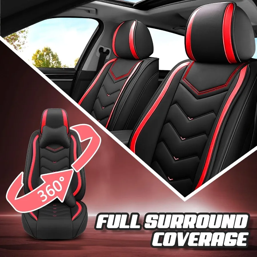 أغطية مقاعد السيارة لفورد مافريك 20222025 قسط نابا الجلود غطاء مقعد السيارة أنيق الرياضة مقعد يغطي لتحسين الراحة #3