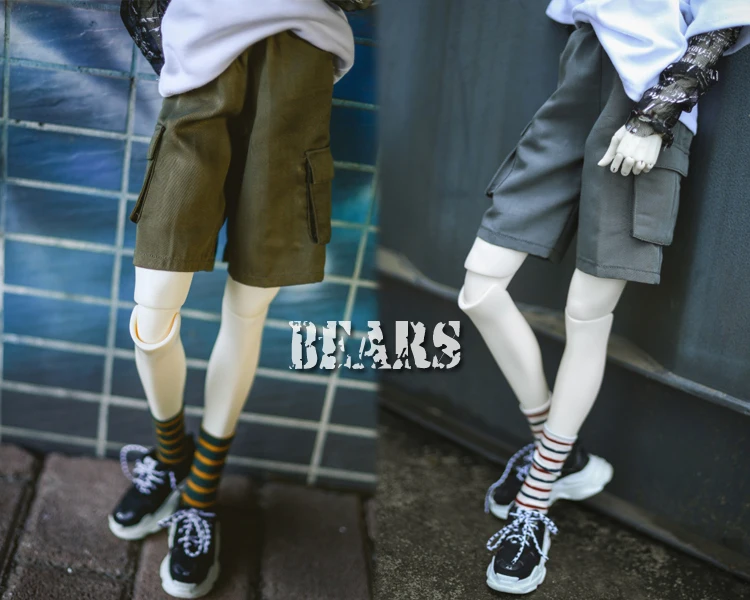 BJD Doll Pants Summer Workwear Mid Pants Five Quarter Pants For 1/3 1/4 BJD SD DD MSD MDD SD10 SD16 SD17 POPO68 Uncle SSDF Doll