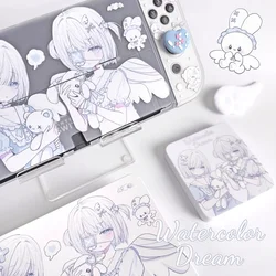 Kelulu Original Switch2 Anime Protective Shell Water Color Dream Oled Ns Protective Shell Hard Shell Mine Series Girl Periphery