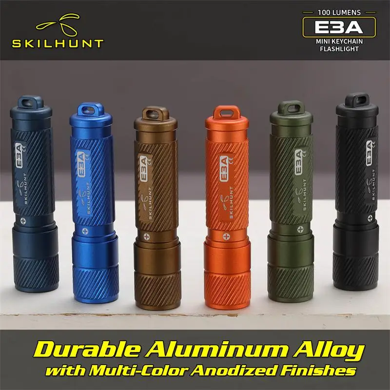 SKILHUNT E3A 100 люмен AAA брелок светодиодный фонарик мини светодиодный ключевой светильник Poket Torch Открытый