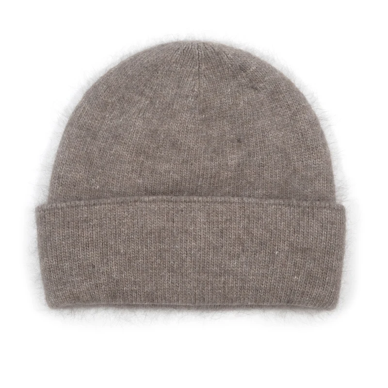 

Hat Women Winter Beanie Angora Wool Knit Autumn Warm Skiing Accessory For Cold Weather Sport Outdoor Holiday