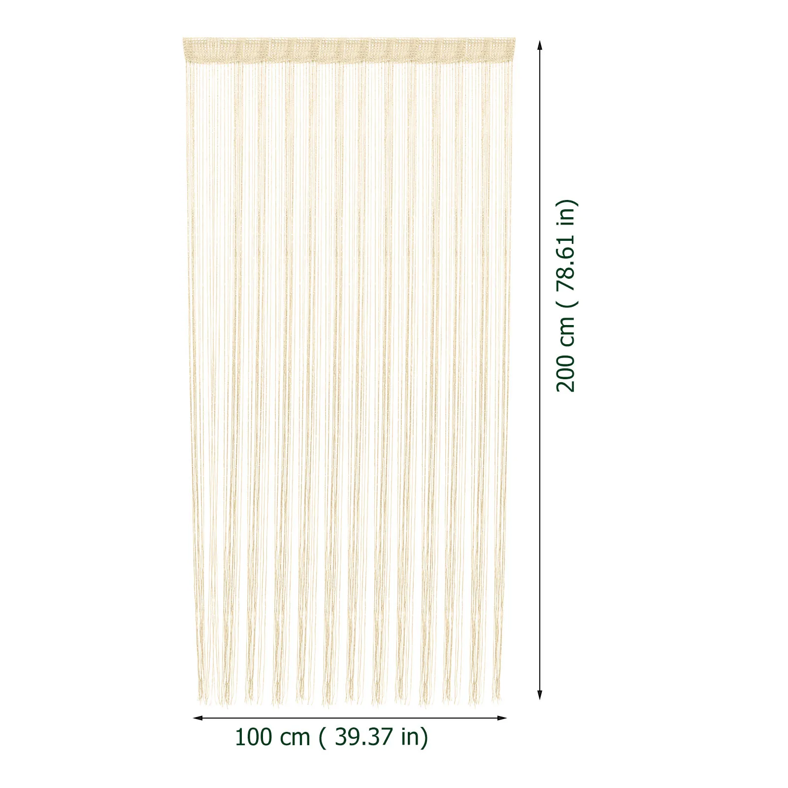

2pcs Door String Curtain Panel For Home Party Decoration Room Divider Wall Window Hanging Easy Install Tassel Bead Curtains