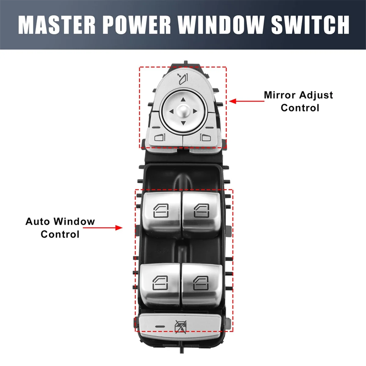 

Прочная кнопка включения стеклоподъемника автомобиля для Mercedes Benz C CLASS